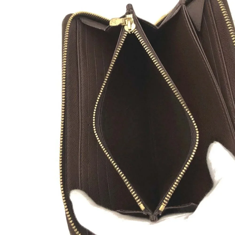 ❌SOLD❌Authentic Louis Vuitton Damier Ebene Zippy Zip Around Trifold Long Wallet - Picture 8 of 10
